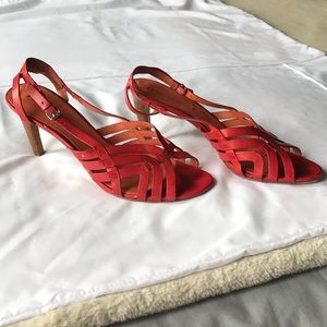 VIA SPIGA Vero Cuomo Red Leather Heel